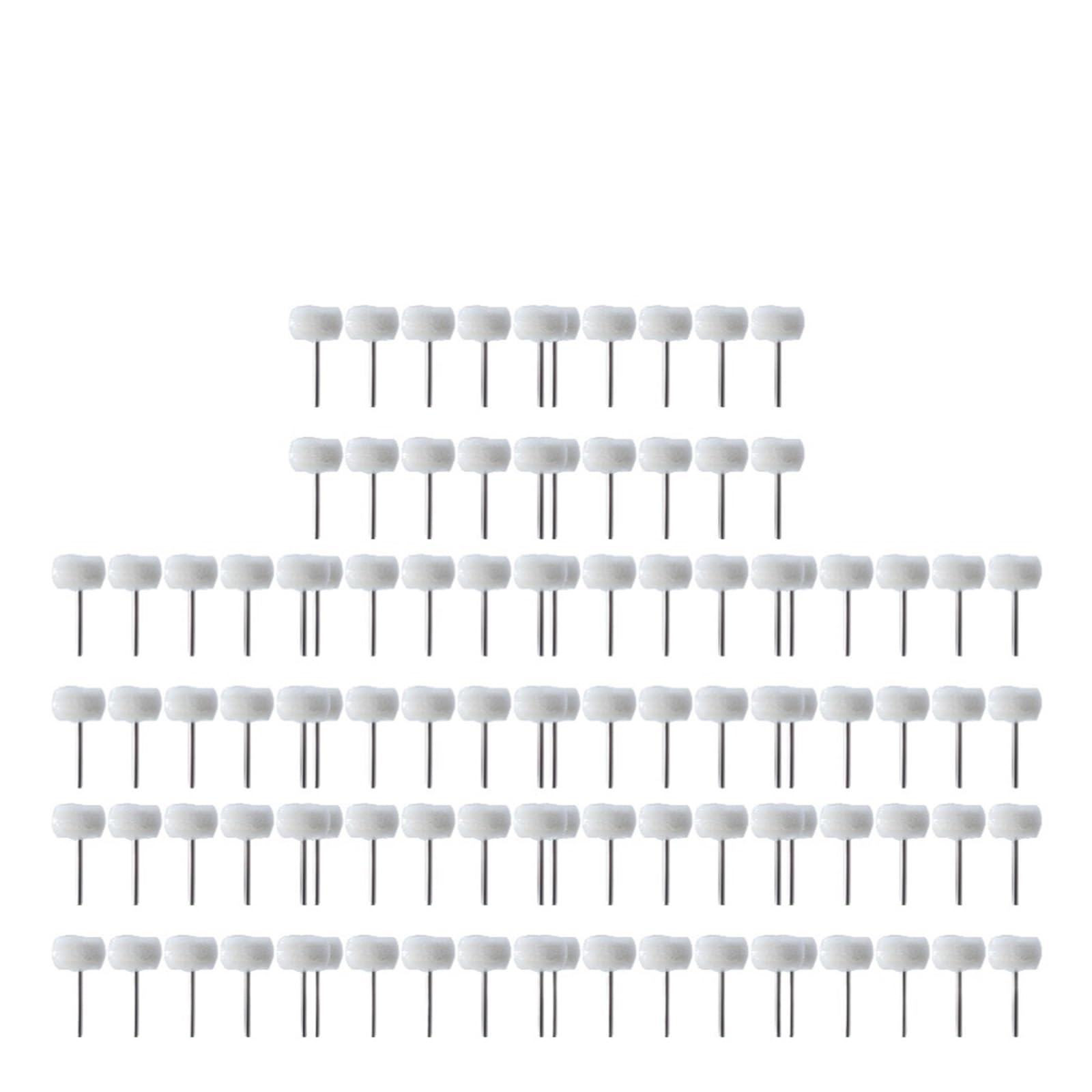 5-100PCS 3mm Trzonek Wełniany Filc Polerowanie Ścierne Okrągłe Koło Szlifowanie Pad Do Akcesoriów Narzędzi Obrotowych(100Pcs)