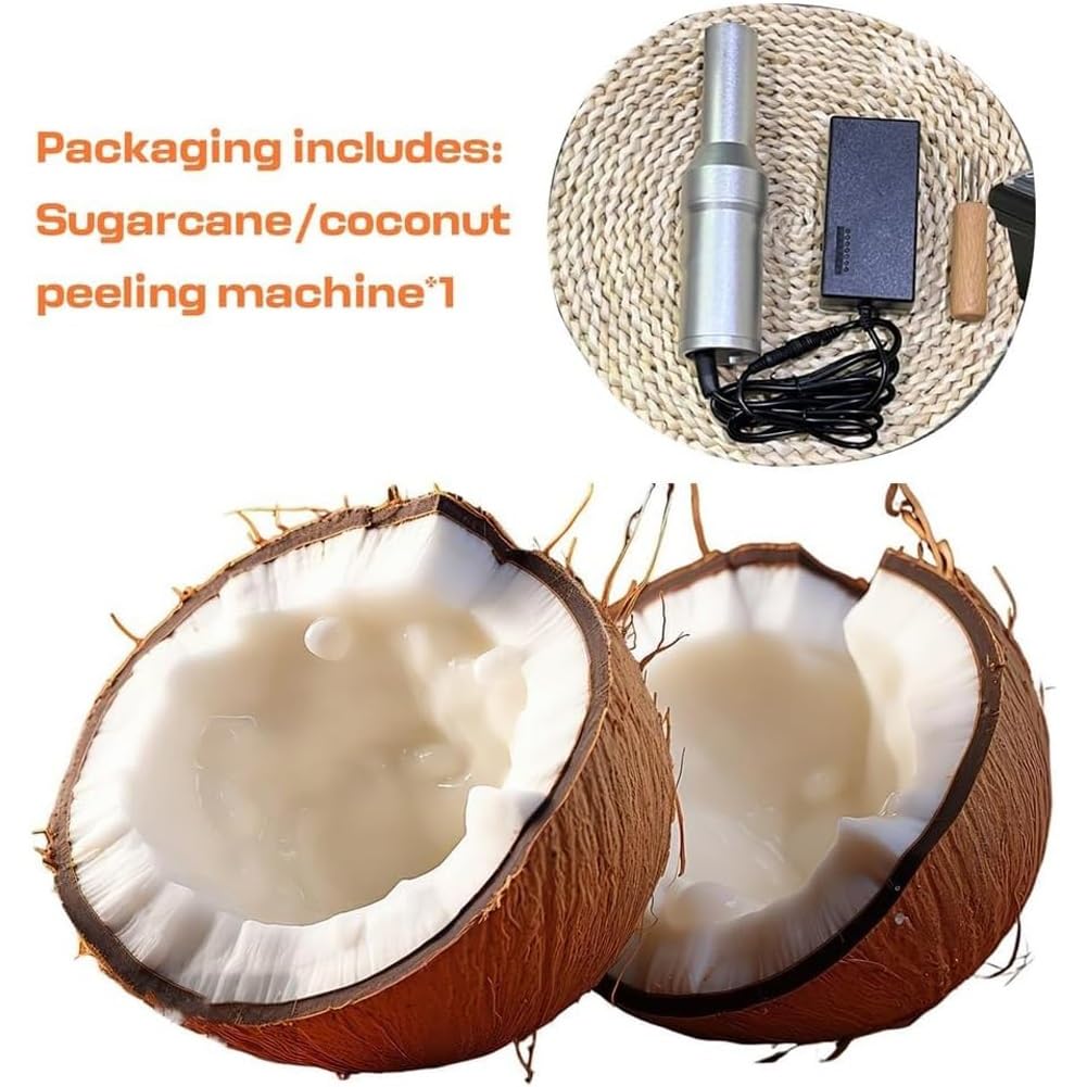 Máquina peladora automática de caña de azúcar, peladora eléctrica de acero inoxidable de 150 W para cocos, piñas, frutas, verduras