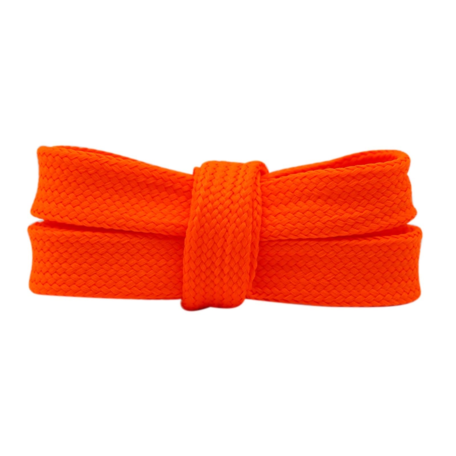 Schnürsenkel 1 Paar verbreiterte 18 mm breite doppellagige breite Schnürsenkel for Turnschuhe, Flache, Dicke Schnürsenkel, Schnürsenkel, Kordel(136 Fluorescein Red,160cm)