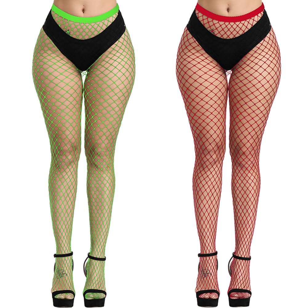 Fishnet Stockings Womens High Waist Tights Sexy Sheer Mesh Pantyhose
