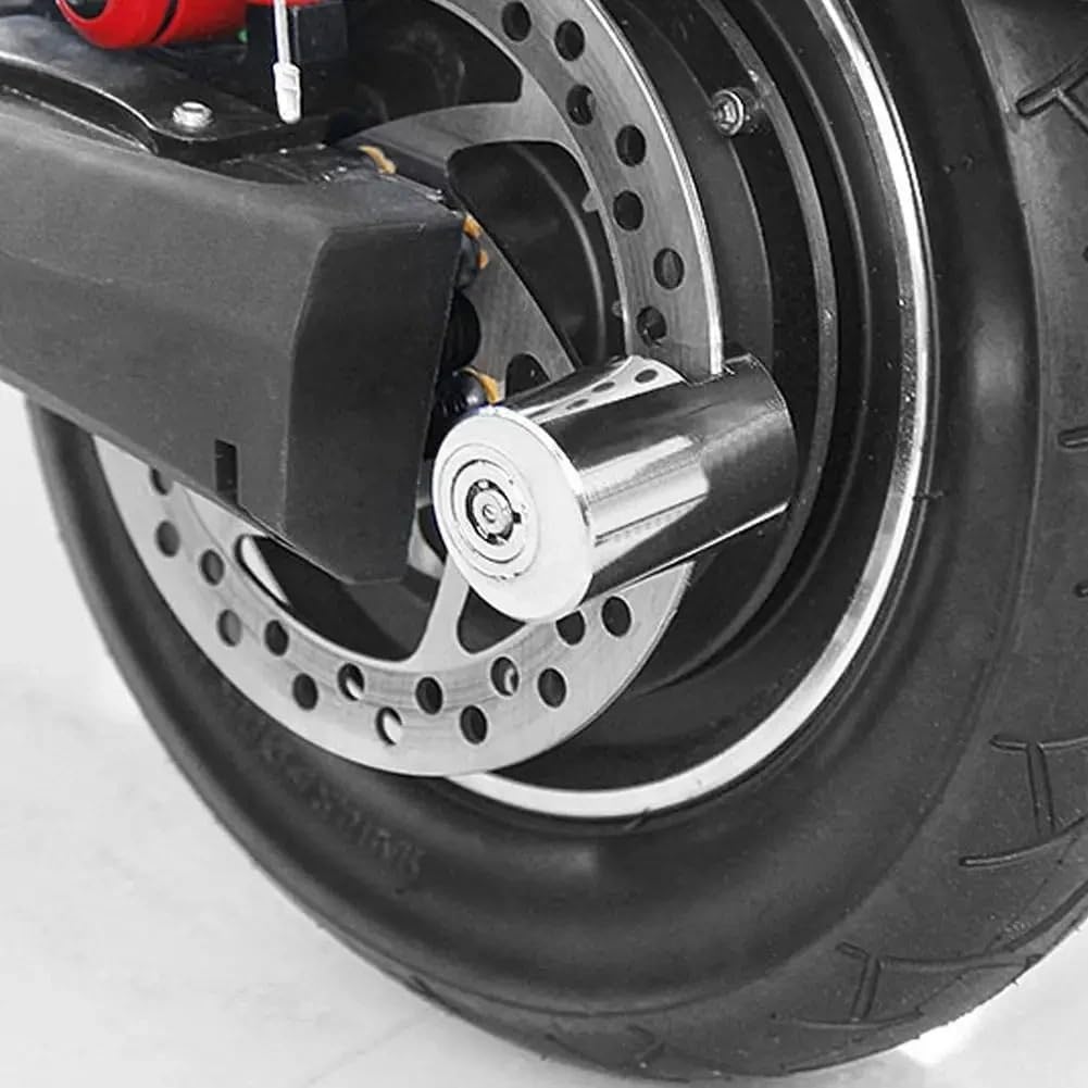 Morsetto antirifrazione per moto con sistema di bloccaggio anti-theft | Morsetto antirifugio con design di cilindro unico per freni a disco su moto e scooter