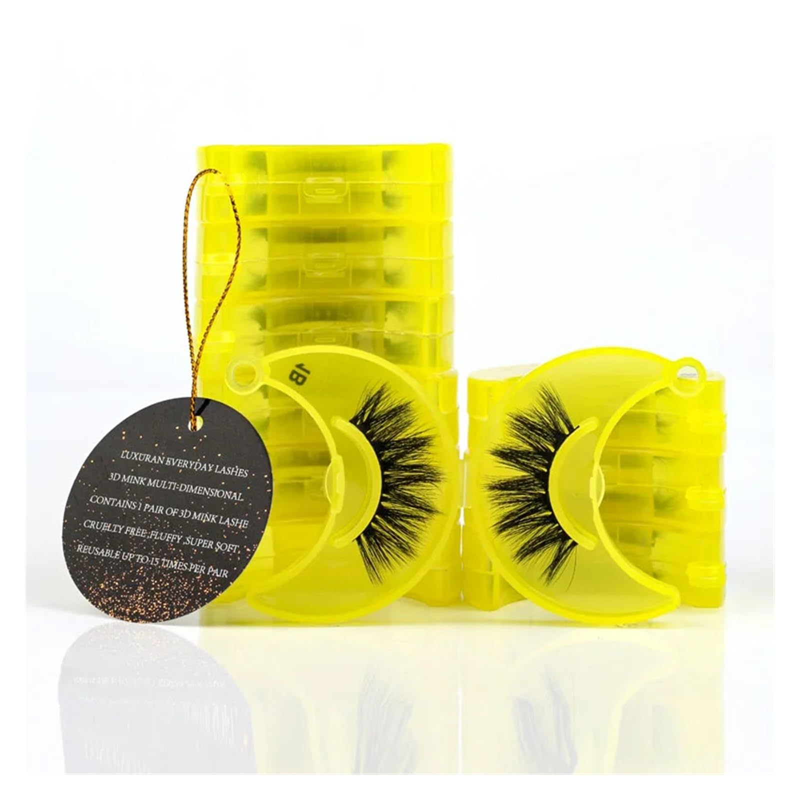 UAMOU Eyelashes Faux Mink Lashes Reusable False Eyelashes Natural Fluffy Makeup Tools Extension Fake Lashes maquiagem Cheerfully Color