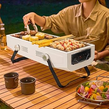 Amazon | bbq コンロ 卓上 バーベキューコンロ 焚き火台 3~7人用