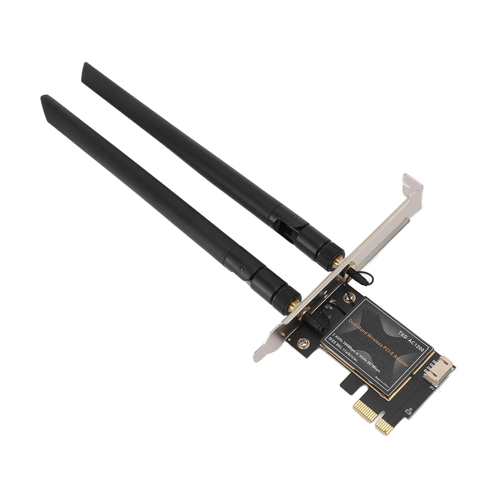 Hidyliu Carte WiFi 6E 6000Mbps Puissant Adaptateur Réseau Bluetooth 5.2 pour PC avec Double Antennes pour Un Usage Domestique (avec Base d'antenne Amovible)