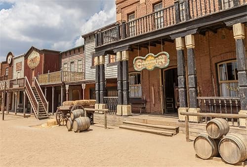 Yeele Fondo de madera para fotografía de vaquero occidental de 8 x 6 pies, para fotografía, salón, bar, carro, barril de vino, estilo salvaje oeste,