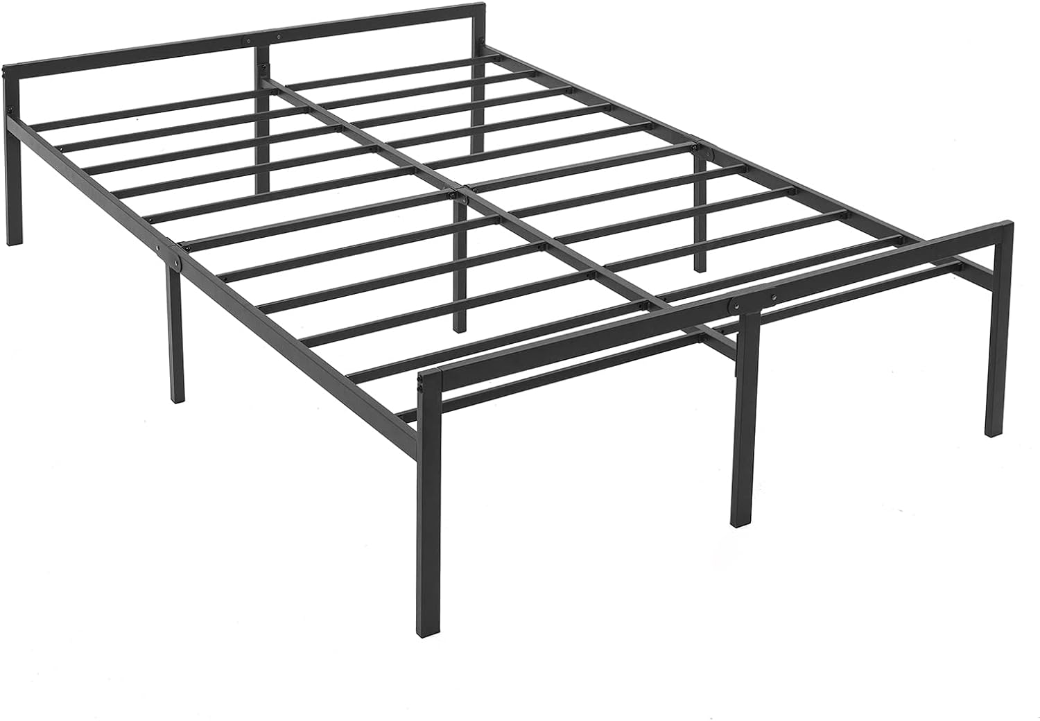 Mofesun Metal Bed Frame Full - Black Metal Platform Bed 14 Inch with Storage, Heavy Duty Easy Assembly No Box Spring Needed (Full)