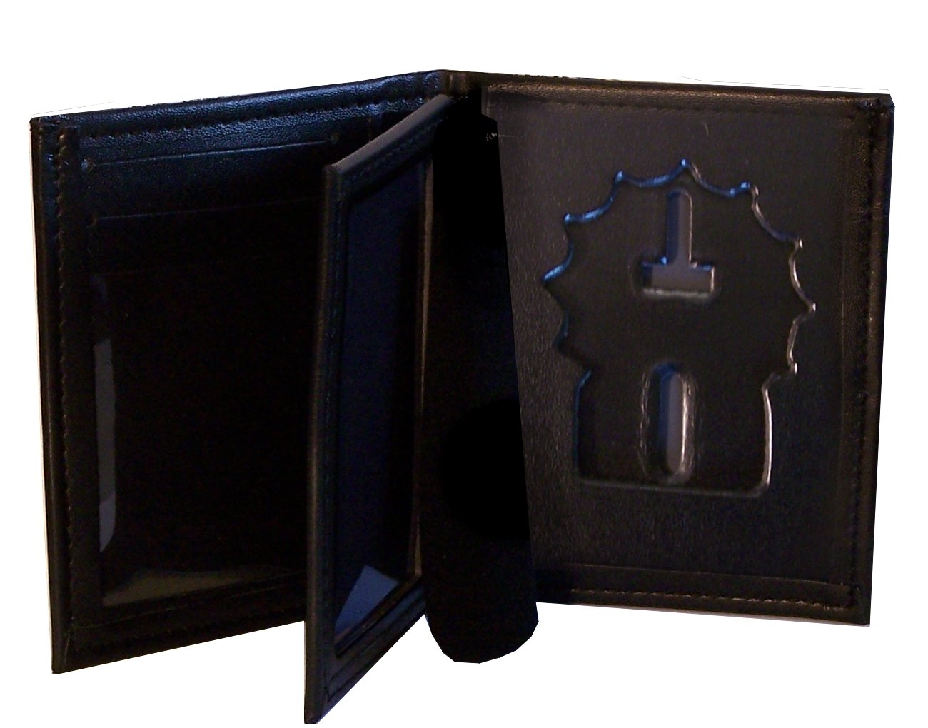 Perfect Fit Shield WalletsNYPD Detective Hidden Badge Wallet for (Cutout PF225), Black, One Size, 104 Bifold Badge Wallet