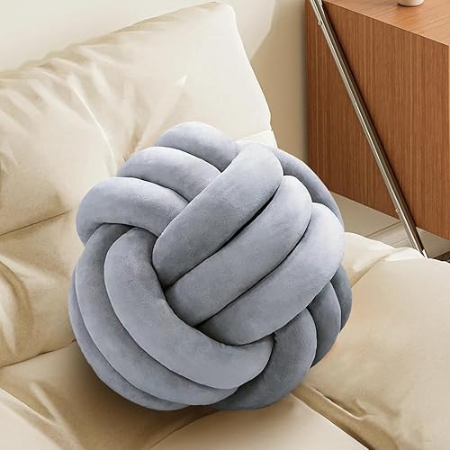KUCCO - Cojín redondo de bola para decoración de habitación de niños, almohada de felpa para niñas, accesorios de fotografía para niñas, almohada