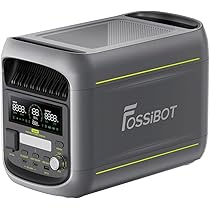 FOSSiBOT F1800 Centrale Elettrica Portatile 1800W, 1024Wh Generatore solare LiFePO4, USB-C 100W, Ricarica rapida 0-80% in 45 min, per Casa, Viaggi e Campeggio