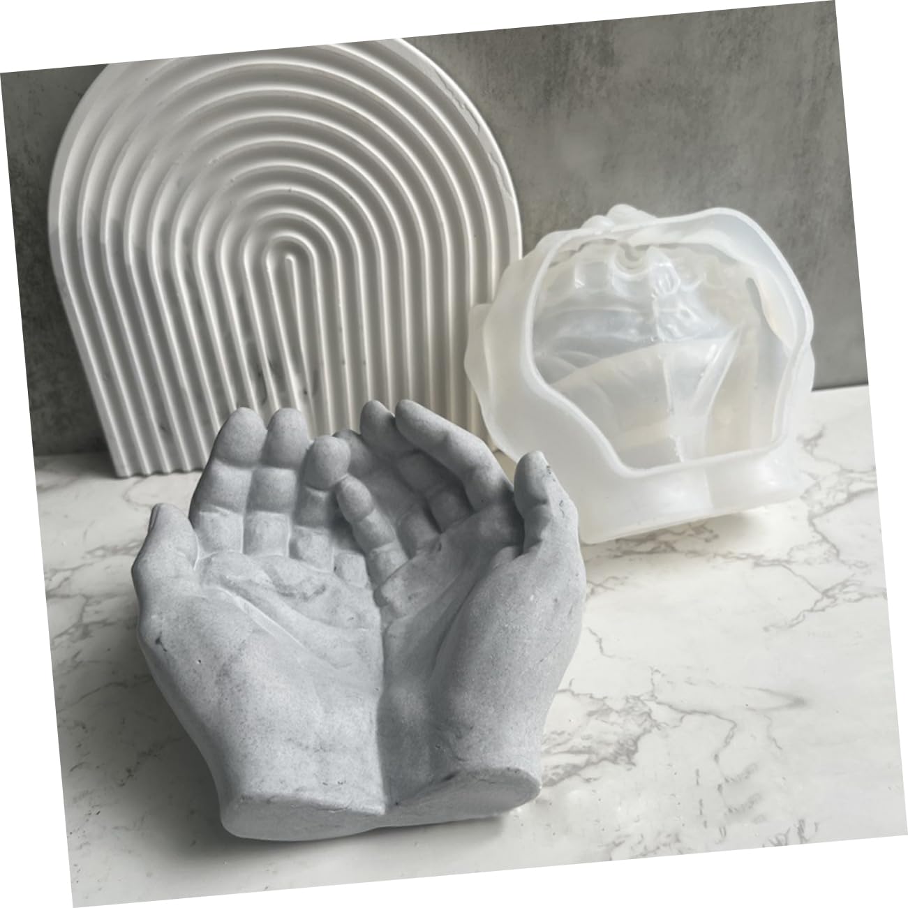 TEHAUX 3piezas Molde De Para Forma De Mano Molde Para Manualidades Para Decoración y Almacenamiento