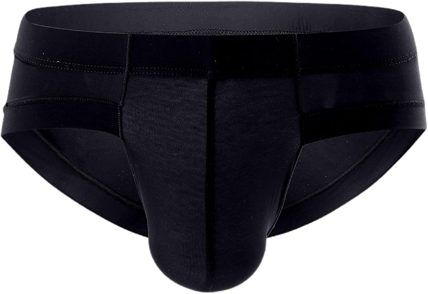 Boxers for Men Stretch Ice Silk Sexy Seamless Cool Bulge Comfortable Casual Fashion Loose Stretchy Elastic Ultra Thin Quick Dry Elastic Black