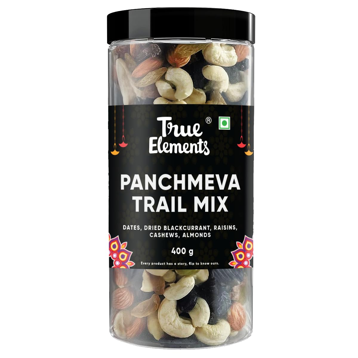 True Elements Panchmeva Trail Mix 400g - Mixed Dry Fruits | Mixed Nuts | Healthy Snacks | Trail Mix | Premium Dry Fruits | Almonds | Raisins | Cashews | Dates | Blackcurrant | Protein Rich Snack (B0CFCBTVXF) Amazon Price History, Amazon Price Tracker