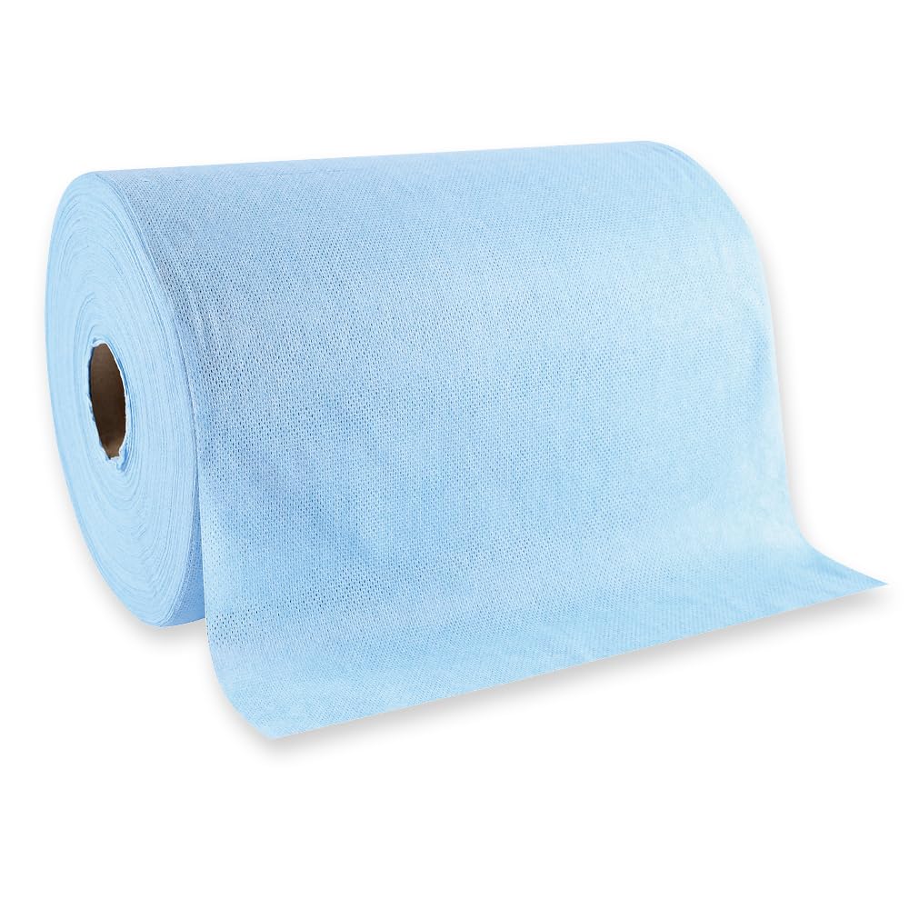 1 Stück Hygoclean Reinigungstücher Hygotex | Viskose, Rolle (Made in Germany), blau, L: 40cm, B: 38cm, Laufmeter: 160m, Abrisse: 400, 70gr-m², Reinigungstücher, Putztuchrolle, Papierhandtücher