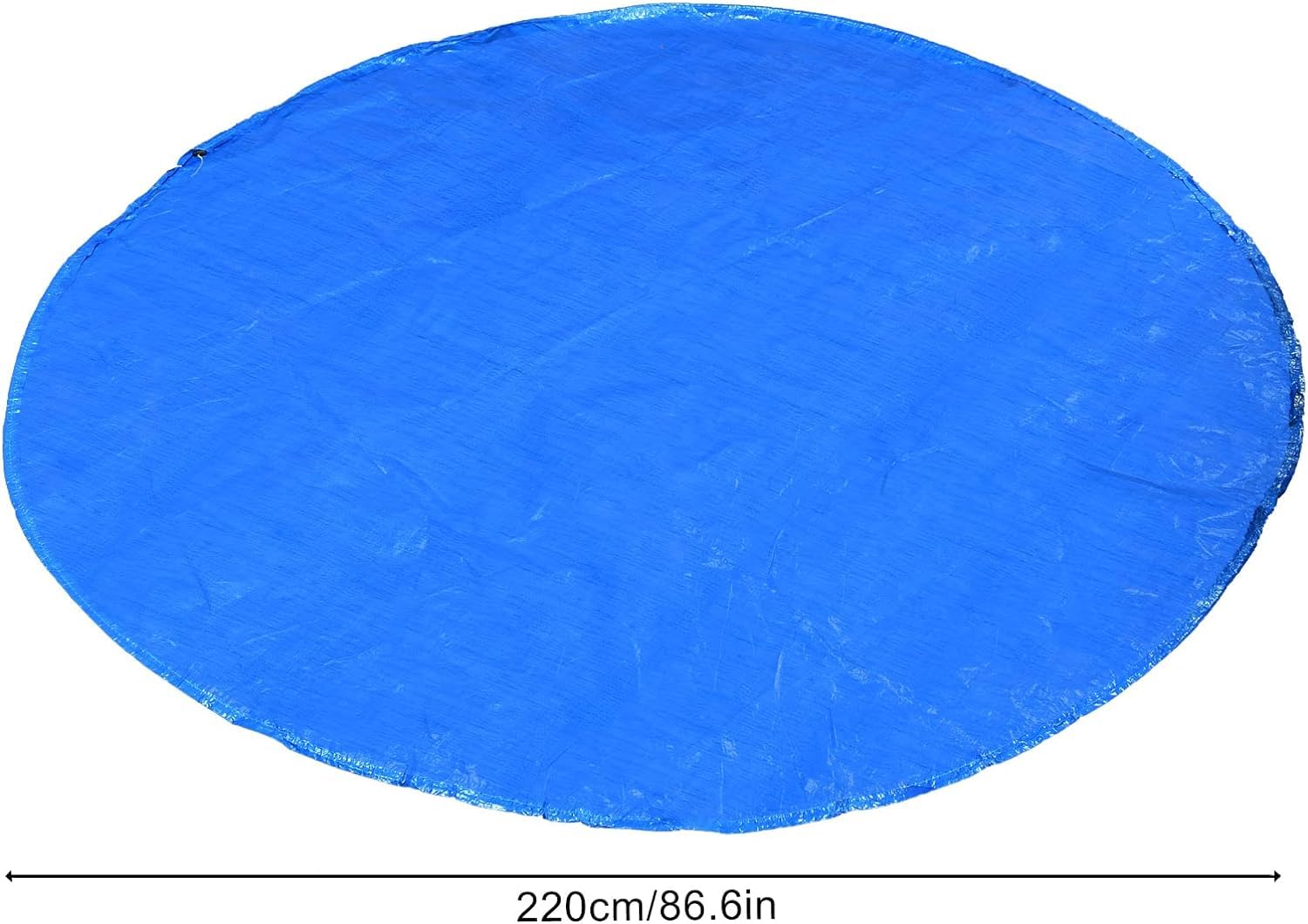 Cubierta de Piscina de Redonda, Funda para Piscina Redonda, Cobertor para Piscinas Desmontables, Cobertor Piscina ø 220 cm, para Piscina diámetro 183 cm, Anti-UV a Prueba de Viento Prueba de Agua