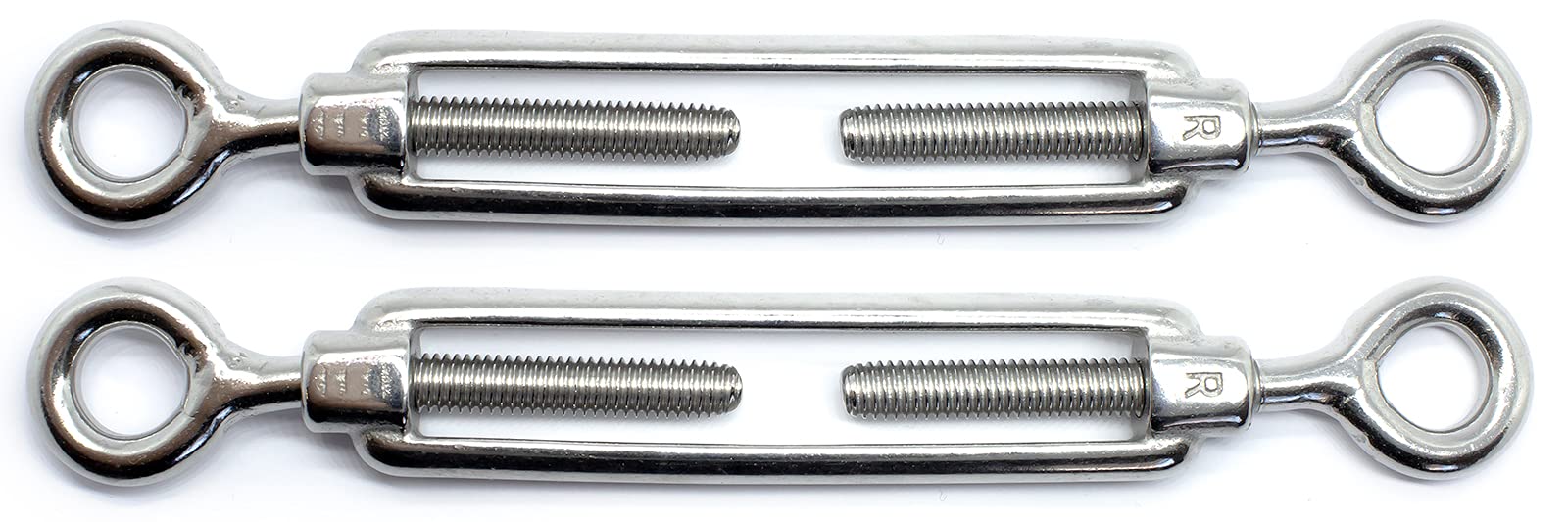 Lot De 2 Tendeurs Fil Acier Œil-Œil – Tendeur De Câble En Acier Zingué Pour Tension Et Fixation Robuste (Yeux Fermés)