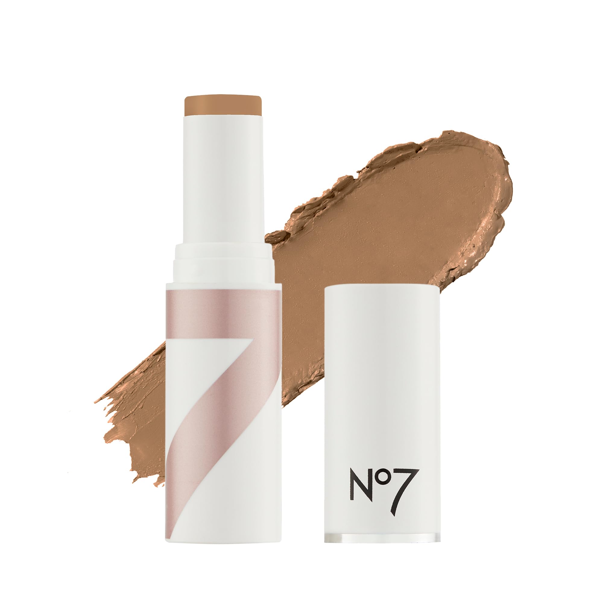 No7 Stay Perfect Foundation Stick - Bamboo - Non-Drying Makeup Foundation with Hydrating Squalene - Coverage for Up to 18 Hours (10g)
