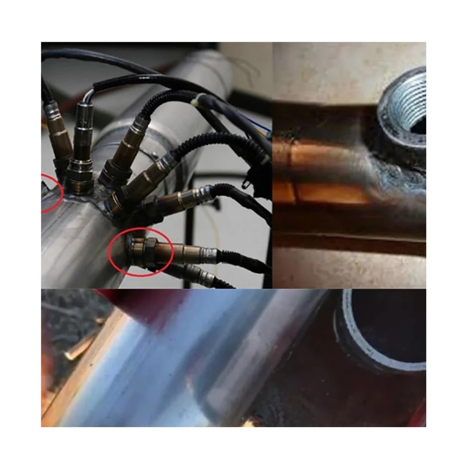 sonda tlenowa Pasuje do M18 1.5 10-1 szt. Lambda O2 czujnik tlenu nikiel nakrętka złącze platerowany korek Adapter Spacer(10pcs Oxygen Sensor)