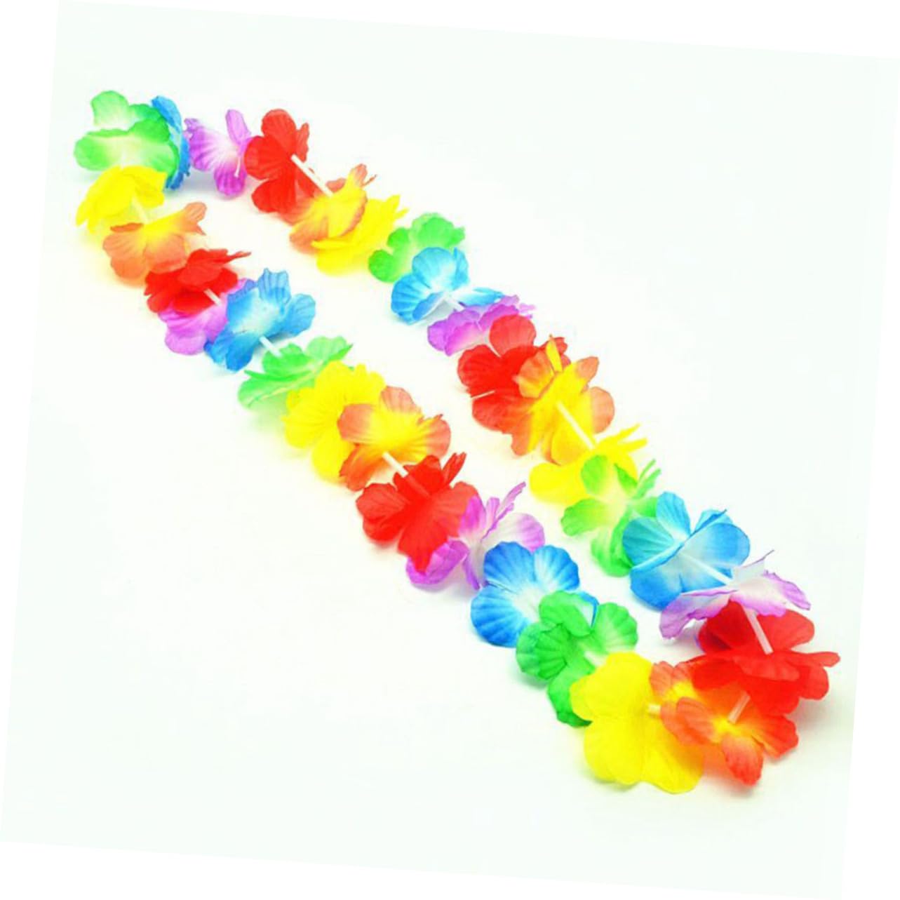 Abaodam 40 Piezas Collar De Flores Hawaianas Guirnalda De Flores Tropicales Decoraciones De Fiesta Luau Collar De Flores De Hula Guirnalda Floral Hawaiana 100 Piezas Las Flores Vestir