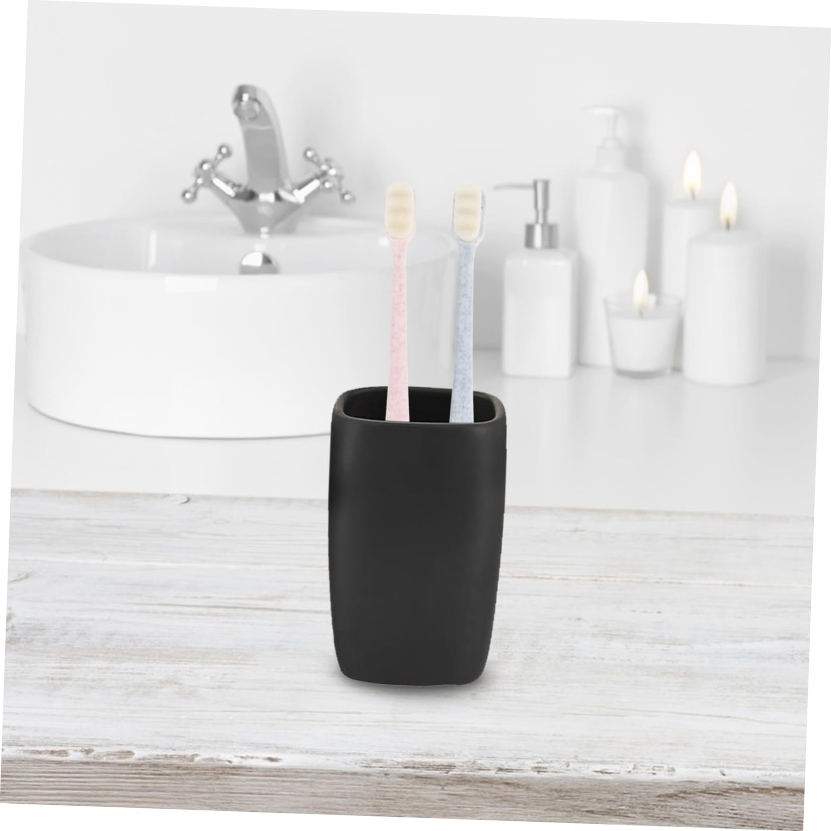 3 Set Spazzolini Morbidi Per Adulti Orale Profonda Con Imballaggio Portatile Rosa Beige Nero 6 Pezzi*3