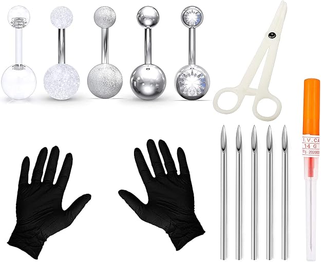 Tvalccoy belly button piercing kit Piercing Kit Piercing