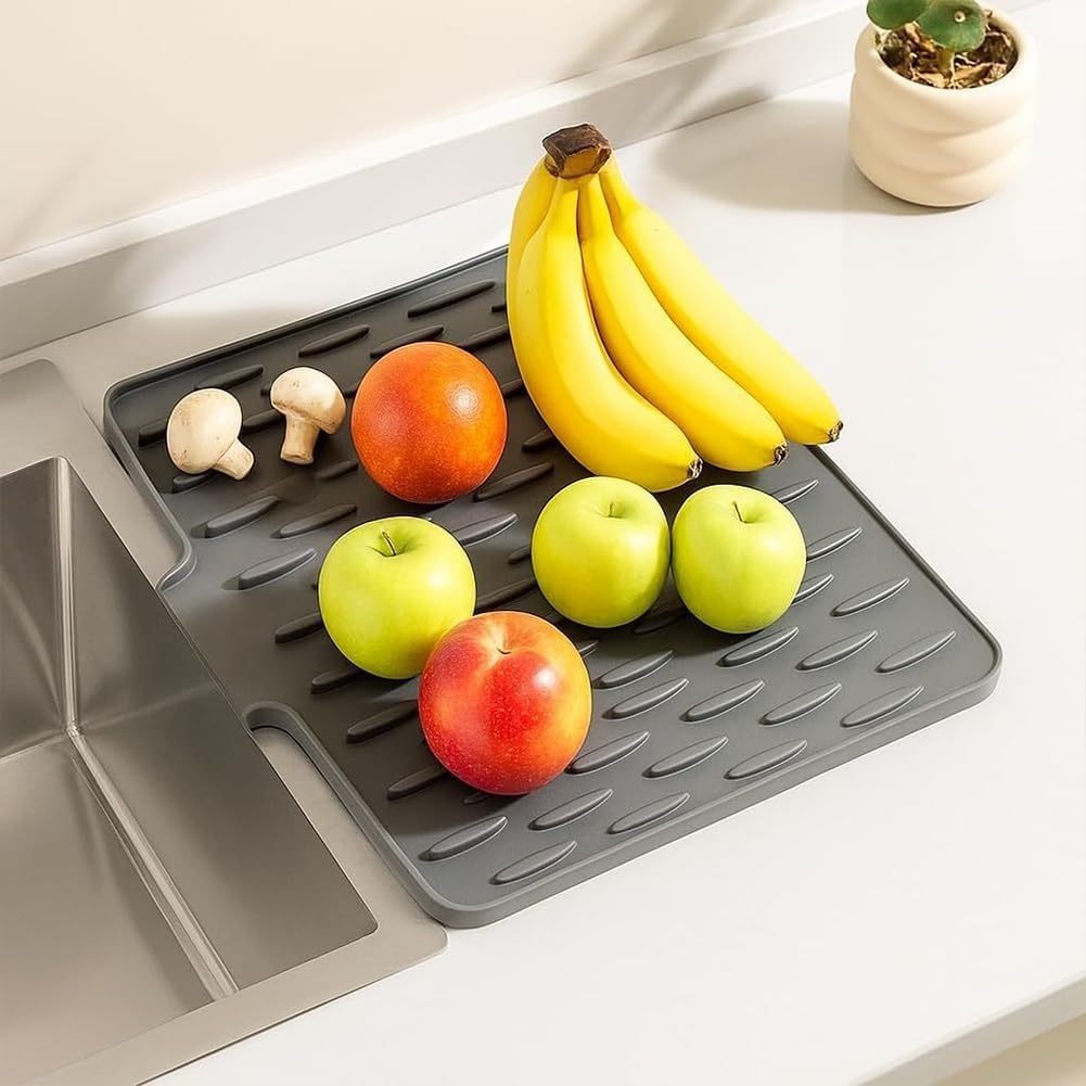 Praktische Silikon Abtropfmatte Für Die Küche - Rutschfest & Hitzebeständig Bis 220°C