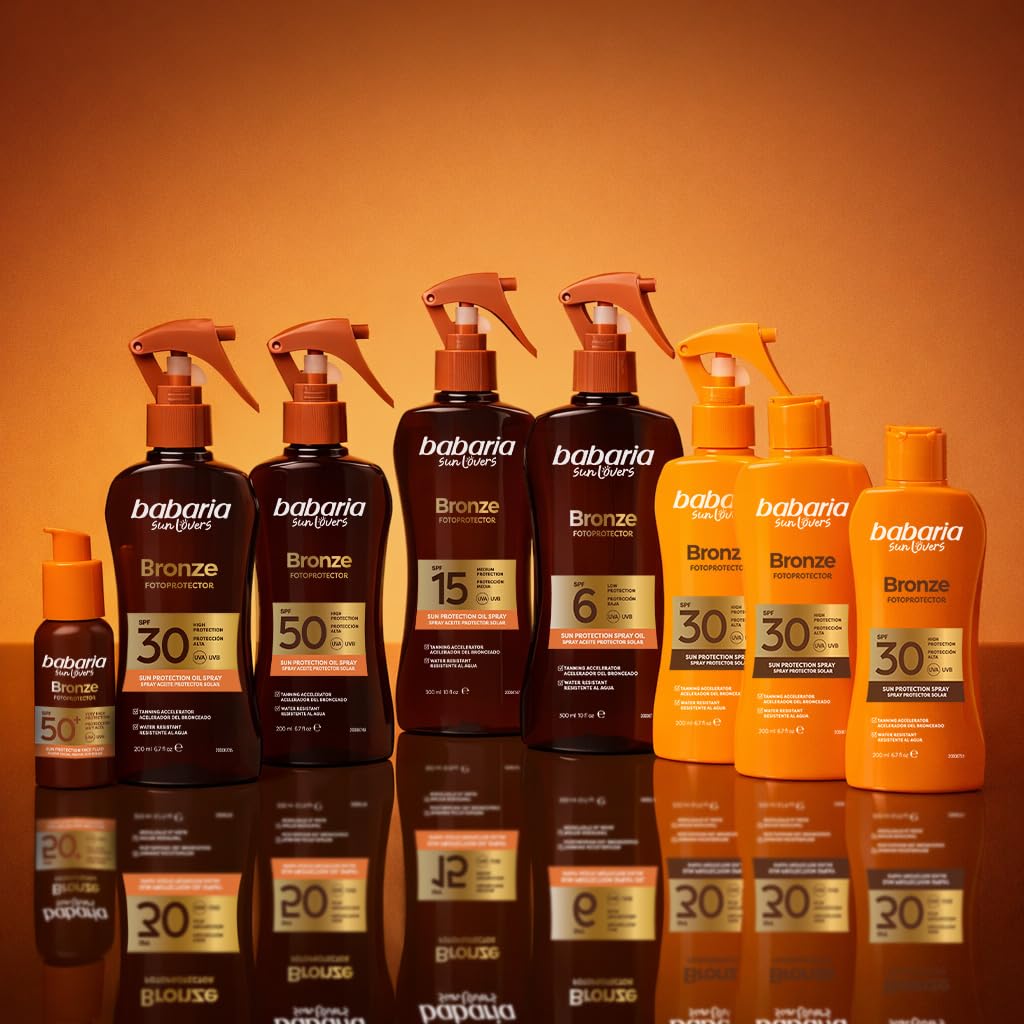 Babaria - Gelatina Abbronzante Cocco Bronzo Intenso | Acceleratore Abbronzatura | Idratazione | Resistente all'Acqua | Vegana | 300 ml