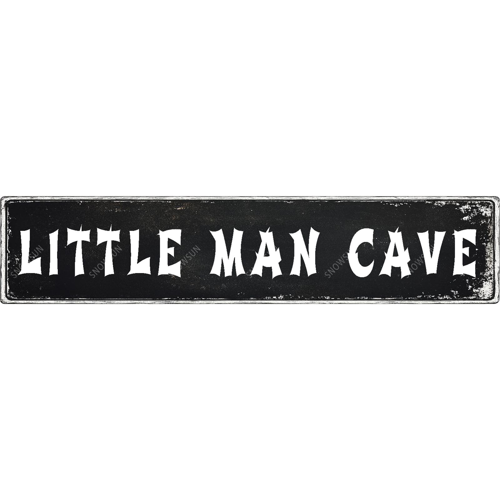 Little Man Cave Tin Sign Funny Vintage Street Sign Wall Decor for Home Farmhouse Bar Cafe Fence Yard Decor 4x16 Inch