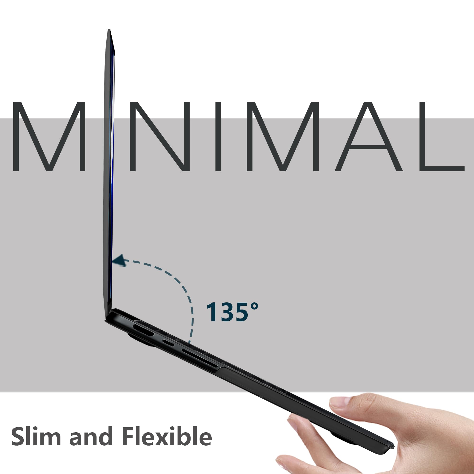 NPUOLS Custodia per 2024-2021 MacBook Pro 14 Pollici M4 M3 M2 M1 Pro Max A3112 A3401 A3185 A2918 A2992 A2779 A2442,Come il Colore Originale,Sottile Cover Rigide e EU Tastiera Cover,Space Black Opaco