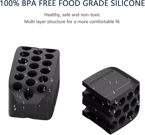 Miniatura 4 de Ejercitador de mandíbula para hombres y mujeres (6 piezas) de silicona para ejercitar la mandíbula, ejercitador de mandíbula, sin BPA, para hombres,