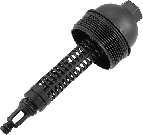 Tapa de la cubierta del filtro de aceite del motor 11427789323 para BMW 335d 3.0L L6 Diesel 2009-2011 Plástico Negro