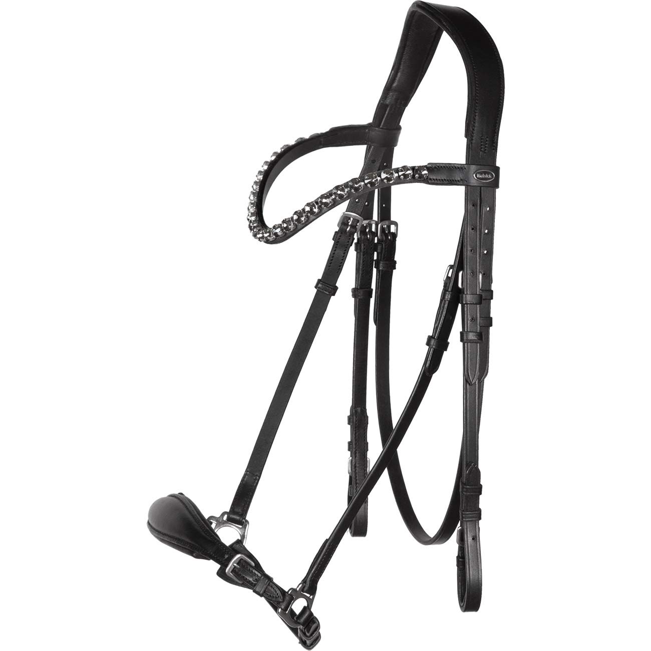 Trense Soft Hannoveranisch verstellbar Stride Schwarz ~ Glow-Ash ~ Vollblut
