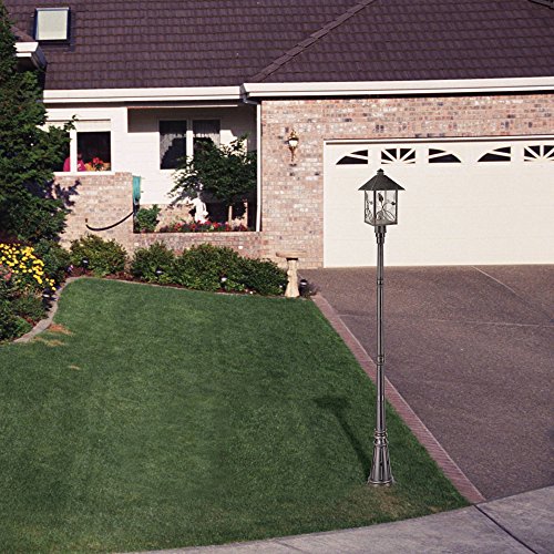 John Timberland Hepworth Traditional Outdoor Post Light Pole And Cap Base Classic Bronze Brown 76 3/4" Accessory For Exterior House Porch Patio Deck Yard Garden Driveway Home Lawn Walkway #TOP4