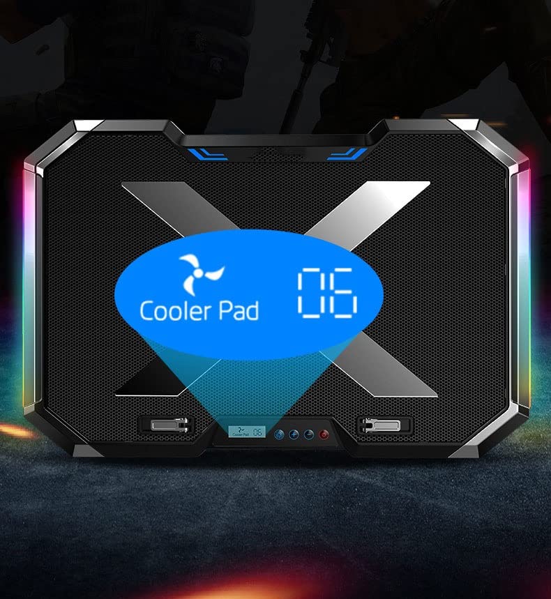 Base enfriadora para laptop RGB con 6 ventiladores miniatura 5