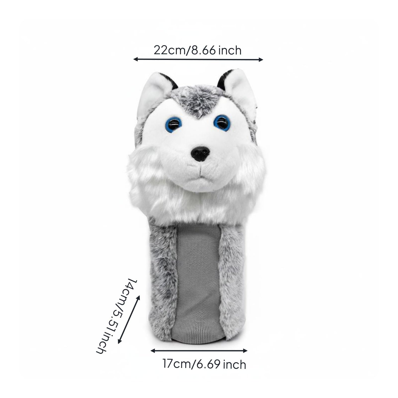 Housse de Golf en Peluche Doux, Housse Tête Protège-Driver Animale | Accessoire de Golf Ludique et Distinctif, Housse Anti-Chocs pour Transport, Rangement et Parties