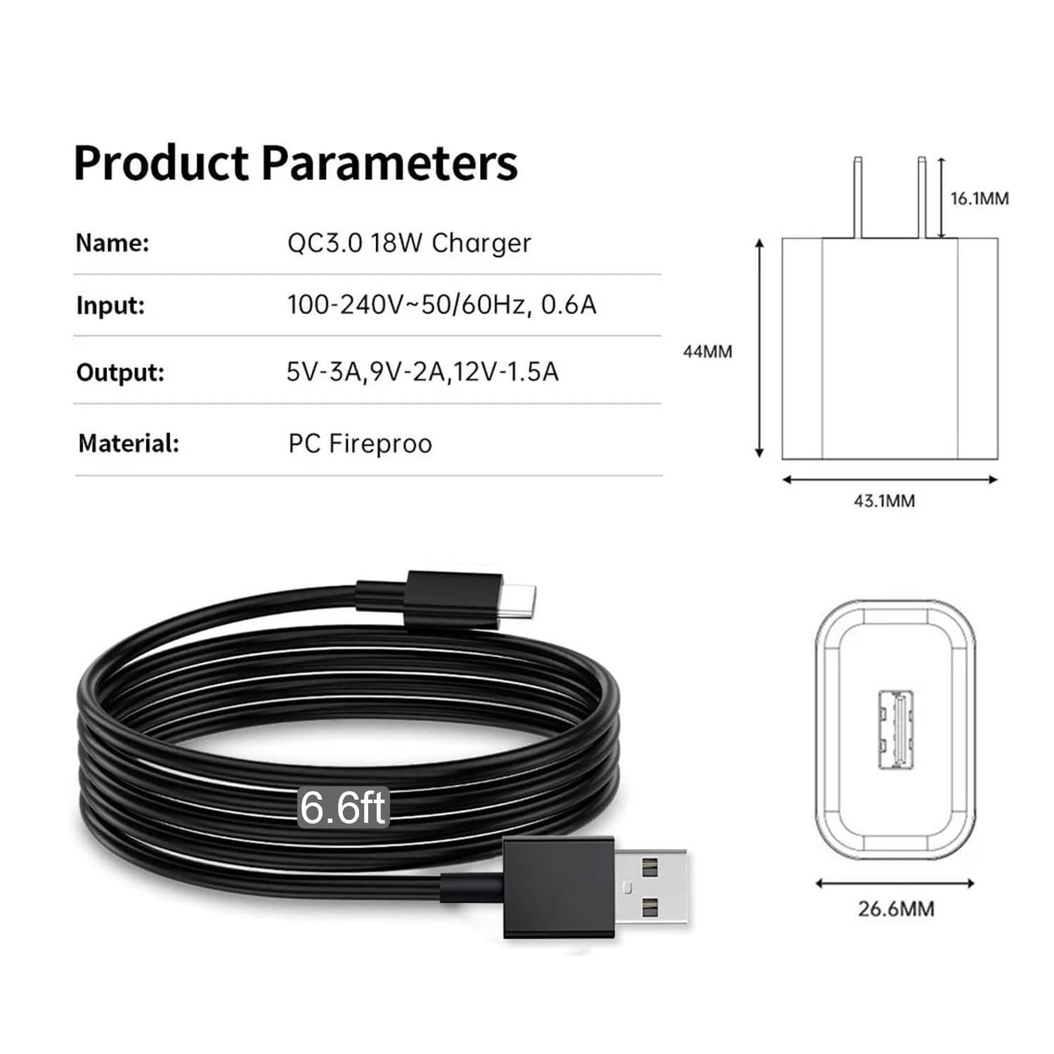 Amazon.com: 6Ft Type C Fast Quick Charger Fit for Samsung Galaxy