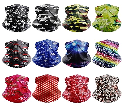 Image of Pack Neck Gaiters Tube UV Face Mask Bandana Balaclava Shiesty Magic Scarf Headwear Headbands Wraps for Women Men