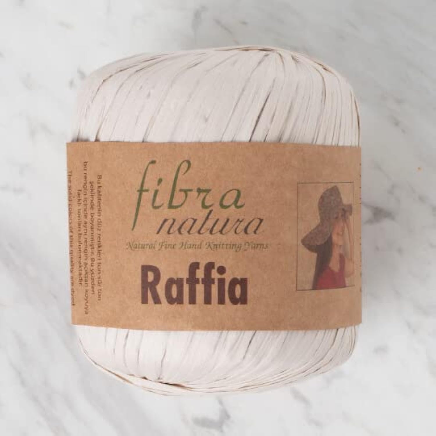 Fibra Natura Raffia, 100% Cellulose Rayon Paper Macrame Cord, 40g 1.41oz 90m 99yd, Natural Straw for Baskets, Home Decor, Eco-Friendly (15)