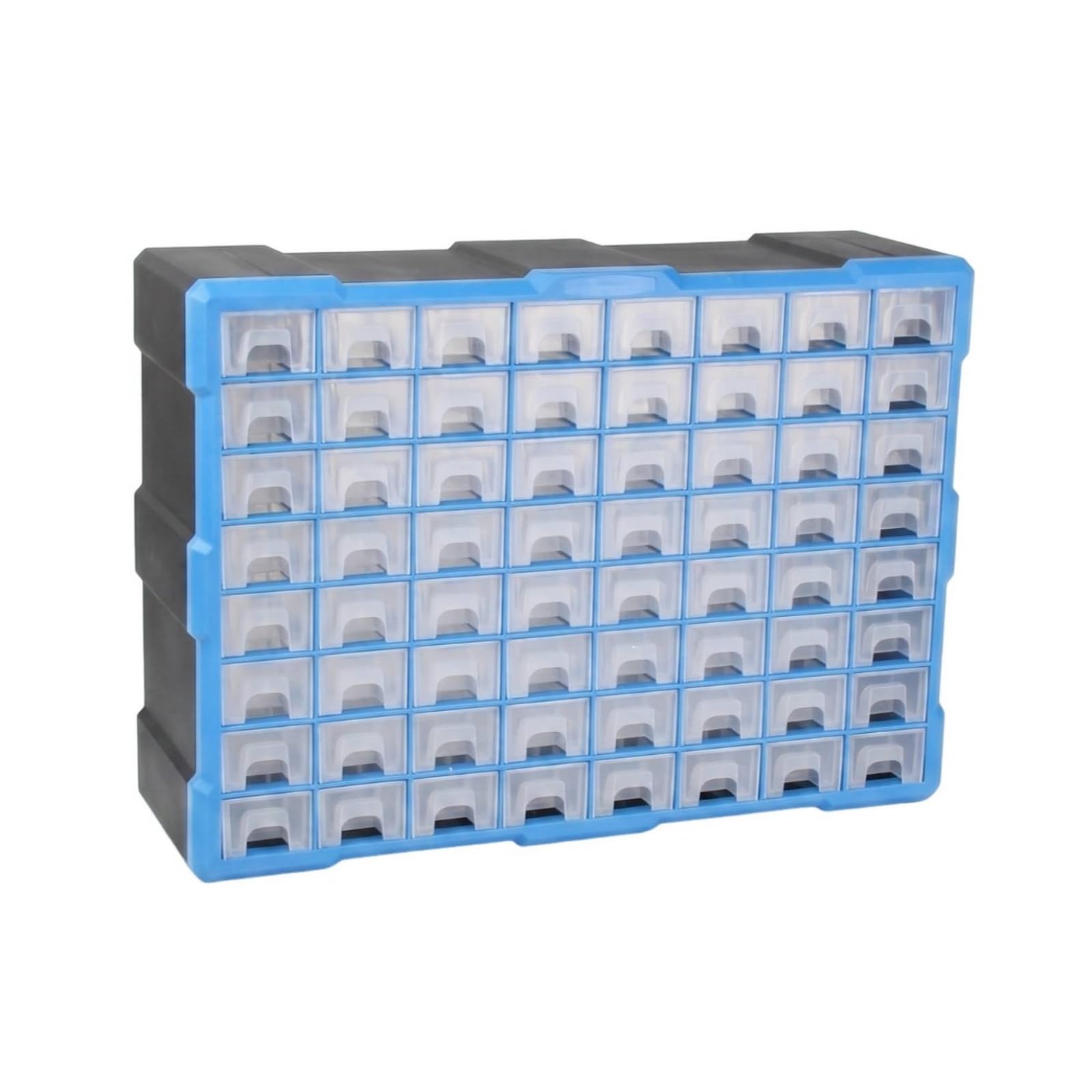 Plastica Rettangolare Organizzatore a Cassetti Cassetti Trasparenti Cassettiera da Scrivania Arredo Ufficio, Nero