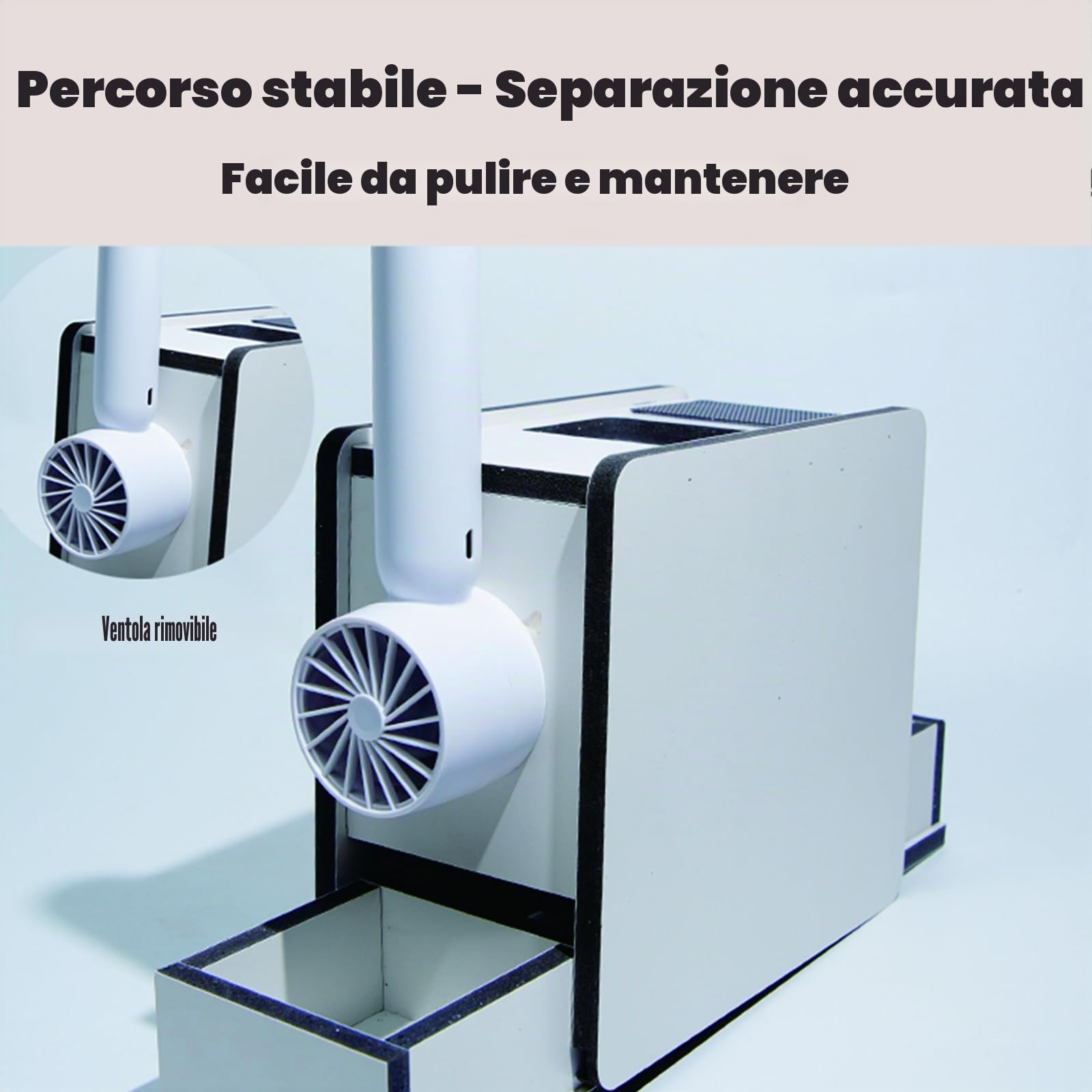 Pulitore di Semi per Uccelli – Vagliatore Elettrico con Soffio e Rete, Ventola Ricaricabile, Rimozione Rapida della Lolla e Selezione di Miglio, Cereali e Semi di Melone