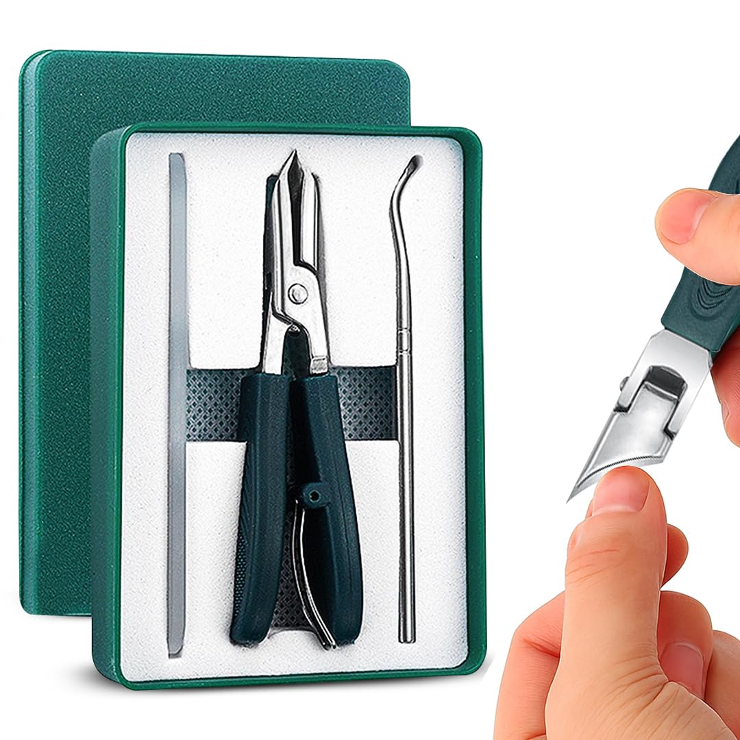 Gleva Eagle Beak Nail Cutter Set with Nail Filler with Case, Manicure & Pedicure for Precision Toenail & Fingernail Trimming Includes Wide Jaw Clipper, Nail Shaver & Nano Nail File for Men & Women-image-46