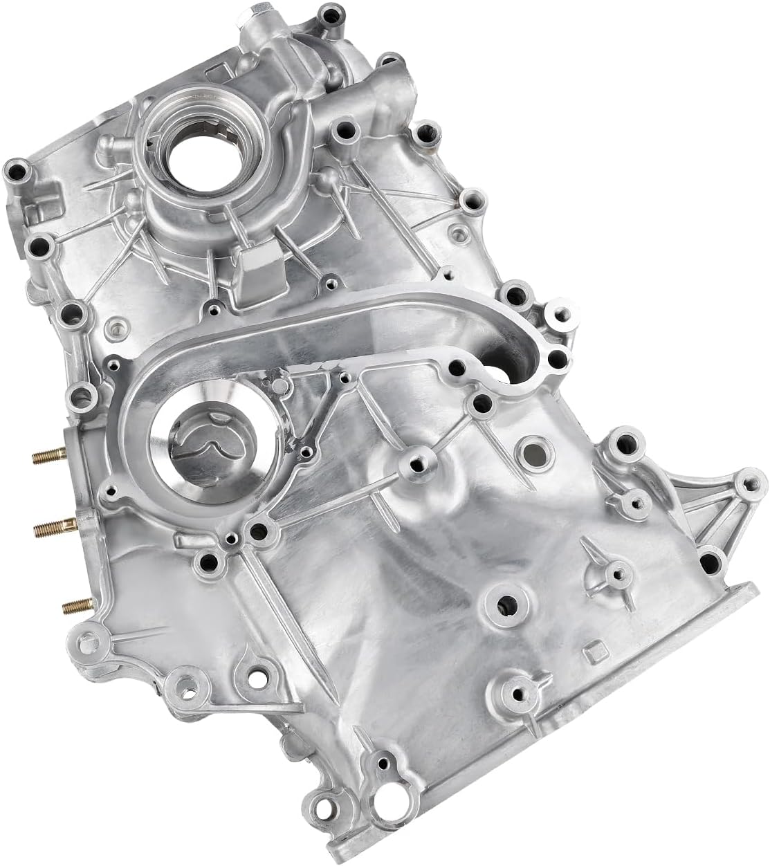 WATERWICH Timing Cover with Oil Pump Compatible with 2005-2015 TOYOTA Tacoma 2.7L DOHC L4 16V Replacement for 11310-75073, 11310-75071