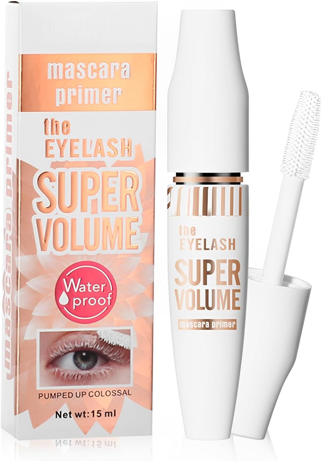 Mascara Voluminous Primer Mascara Boost Volume Lash Primer,White