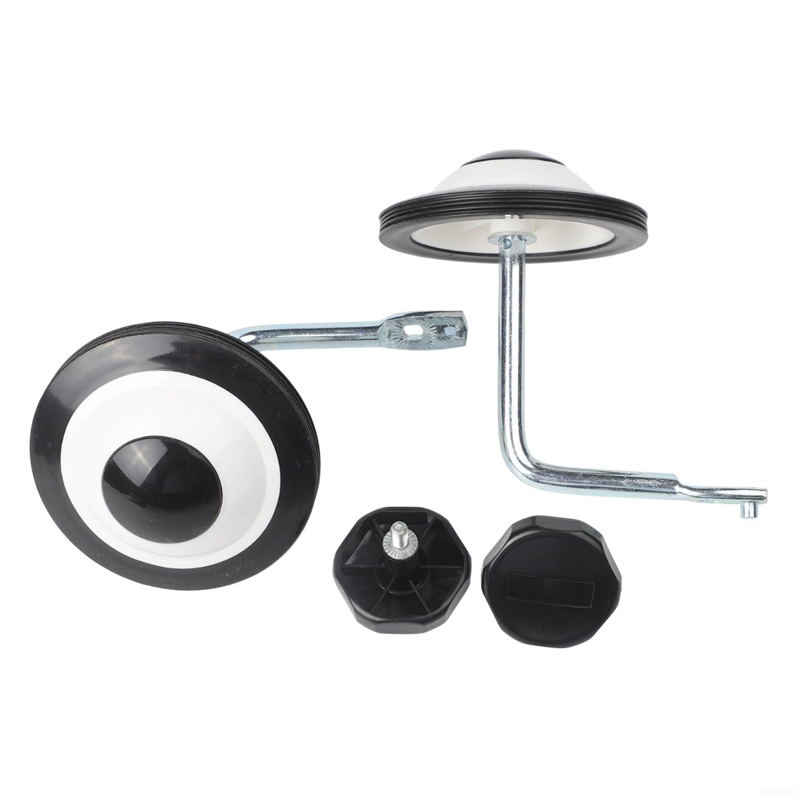 Stabilisateurs de vélo pour enfants pour roues d'entraînement pour vélos de 30,5 cm, 35,6 cm, 40,6 cm avec pneus en polyuréthane clignotants, roulements silencieux en acier au carbone, roulettes de