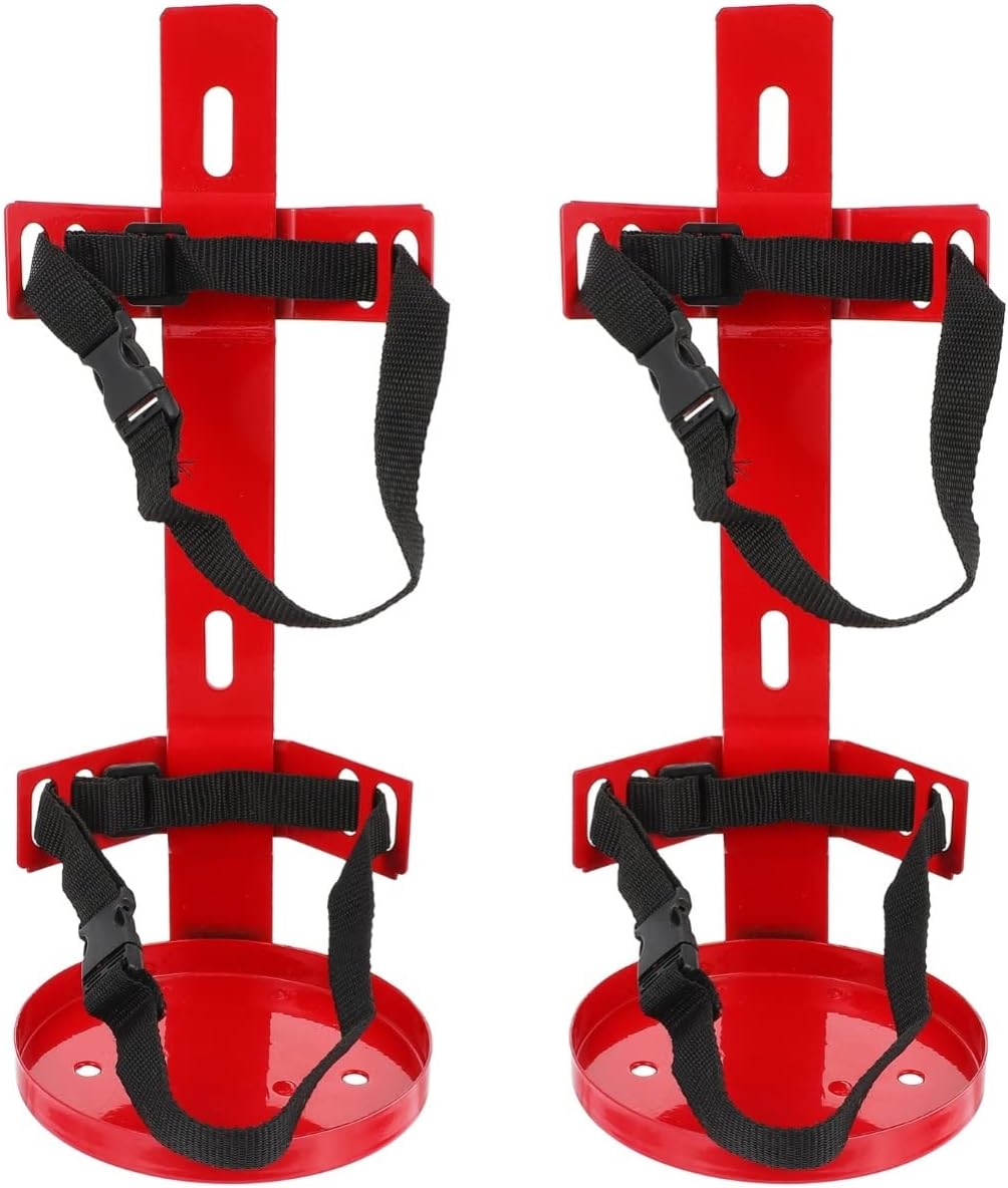 2 Pcs Fire Extinguisher Bracket Iron Hanger Fire Extinguisher Fixing Hanger Iron Fire