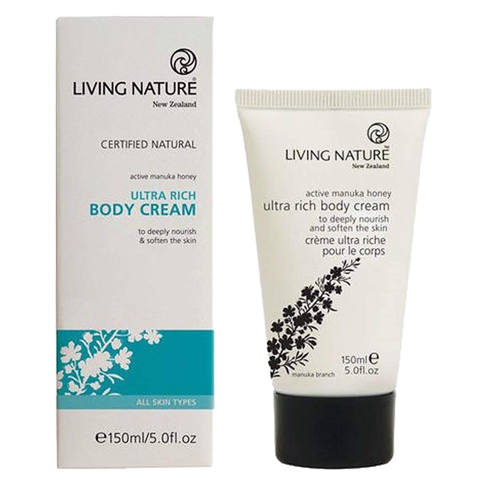 Living NatureActive Manuka Honey Ultra Rich Body Cream, 150 ml