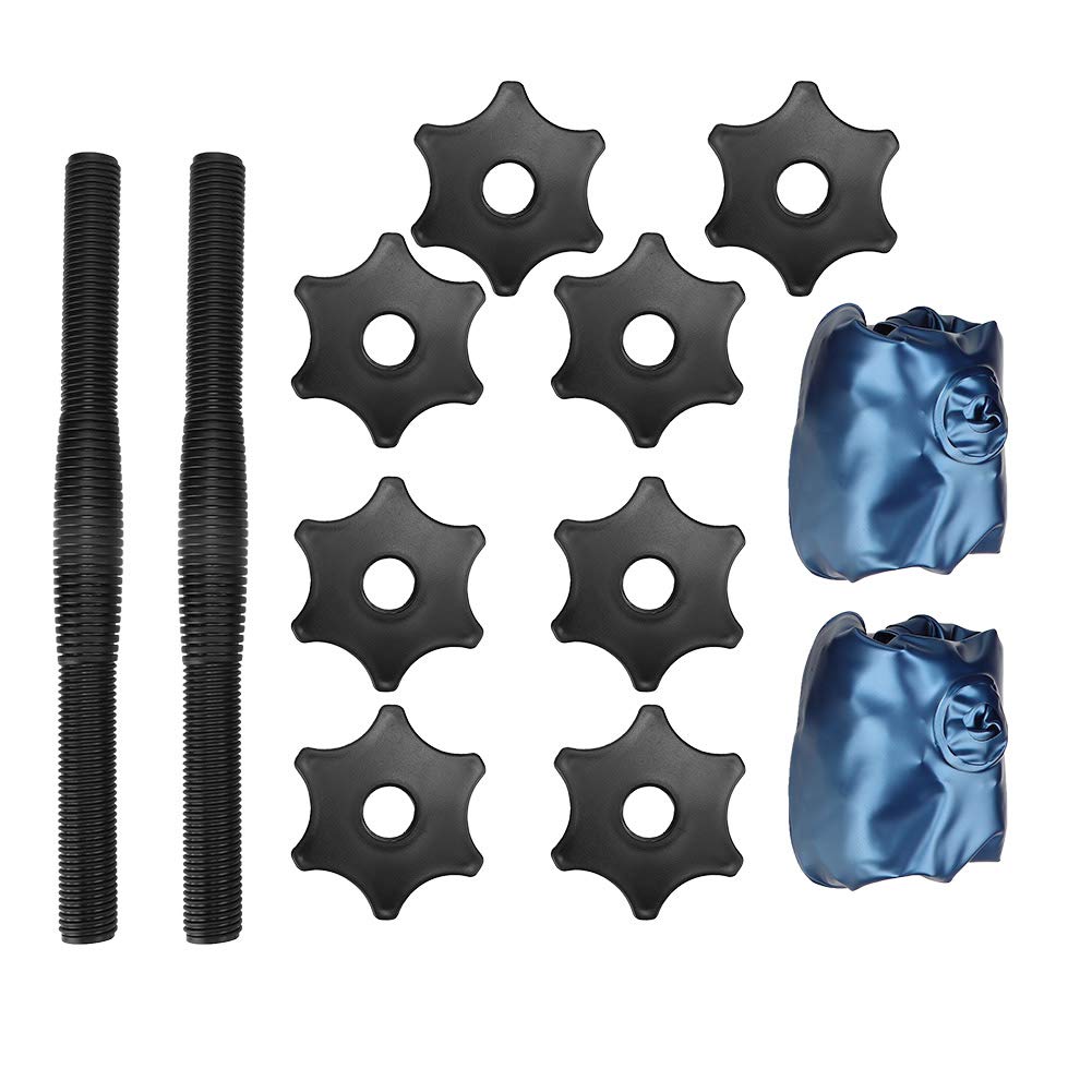 Hantle wypełnione wodą 8-10 kg Woman Fitness Przenośne regulowane hantle wypełnione wodą do treningu podnoszenia ciężarów (8-10 kg-niebieski)