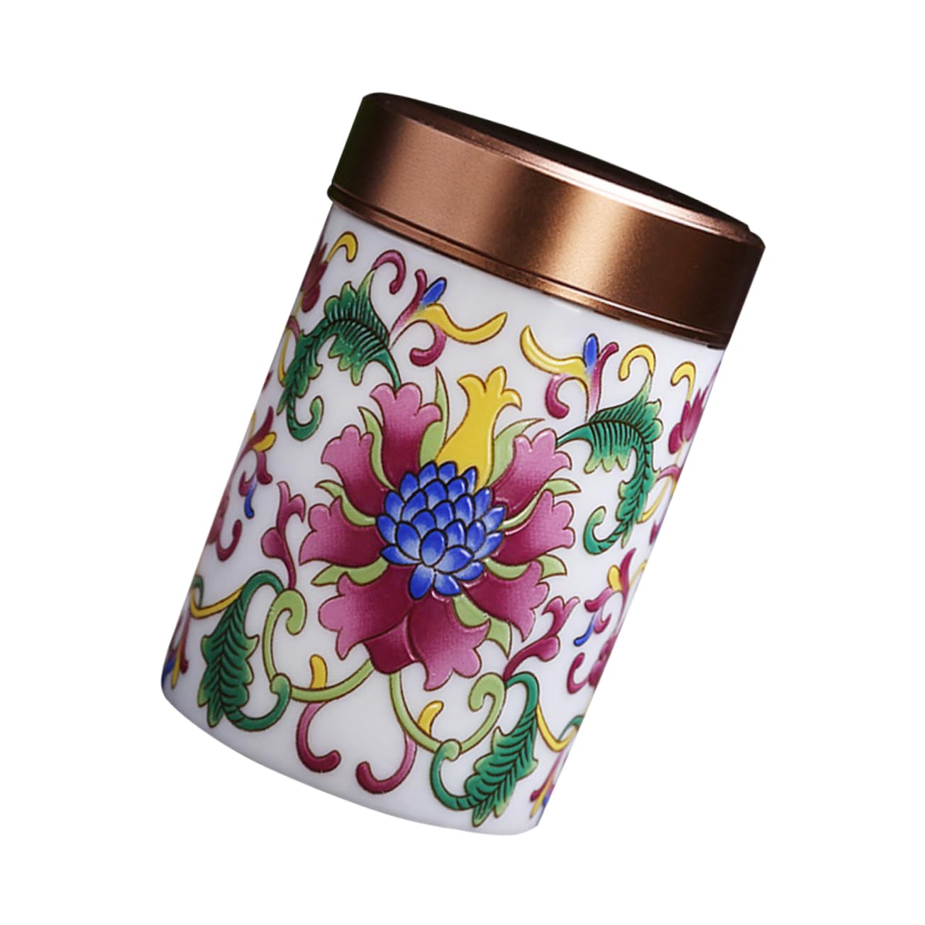 Amazon｜GREENADSCAPE ほうろう茶筒 ねじ蓋丸缶 ミニ茶器 装飾保存容器