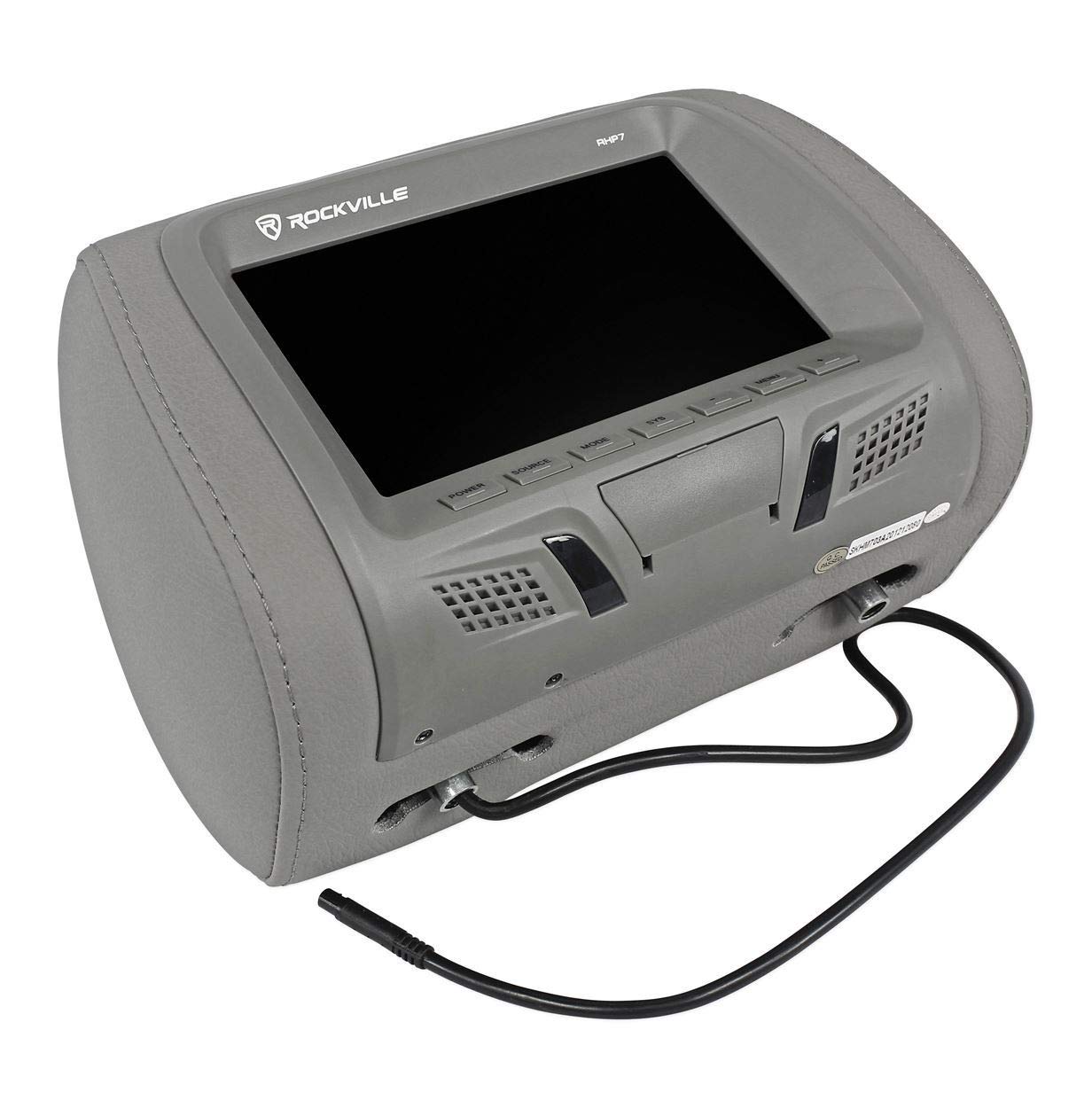 【未使用】 Luocute Headrest TFT-LCD グレー モニター Amazon.com: Pair Rockville RHP7-GR 7” Grey TFT-LCD Car Headrest TV