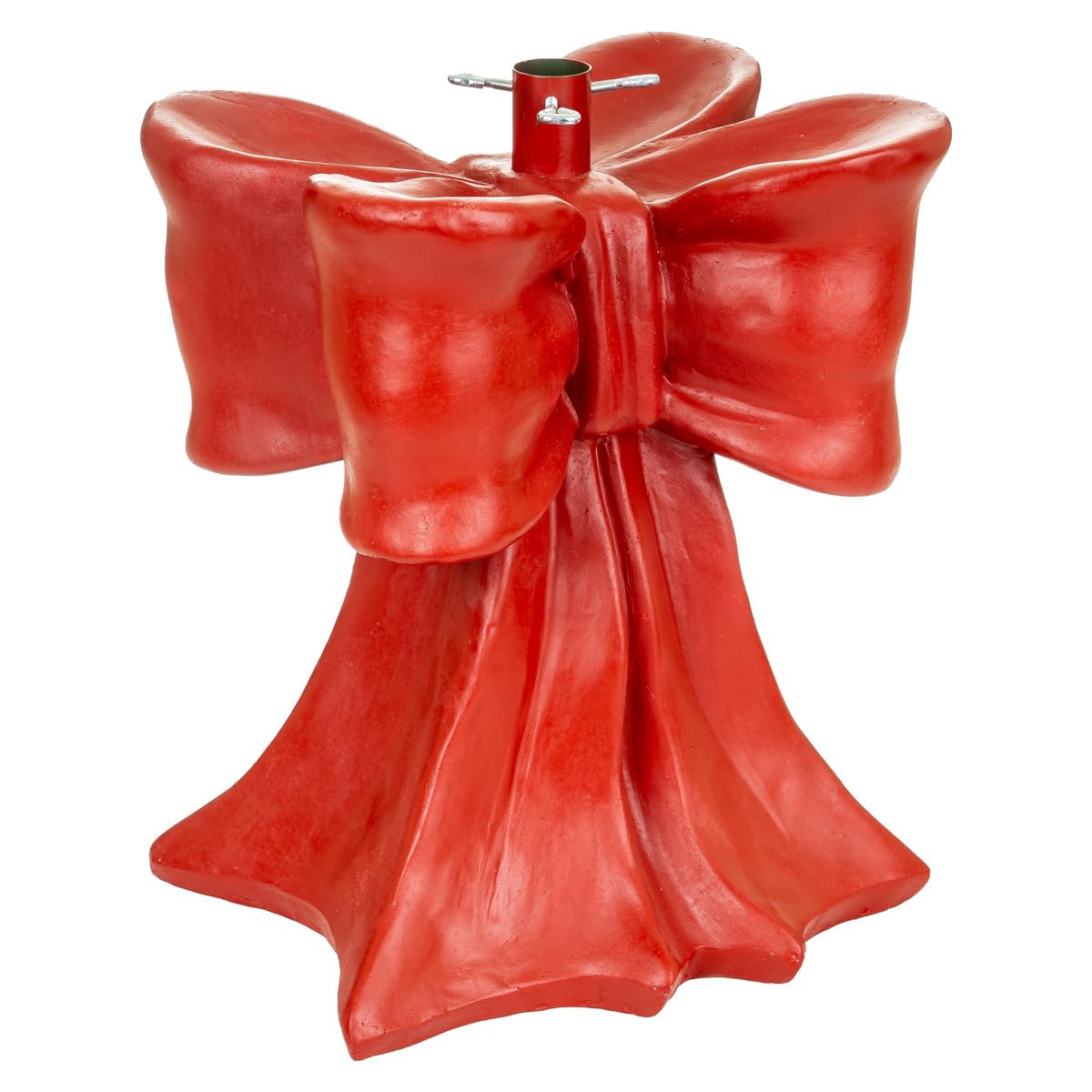 Nataland Base Fiocco per Albero di Natale Dipinta A Mano, Supporto Decorativo Robusto e Stabile Alto 45 Cm con Aggancio Universale per Alberi Fino A 240 cm