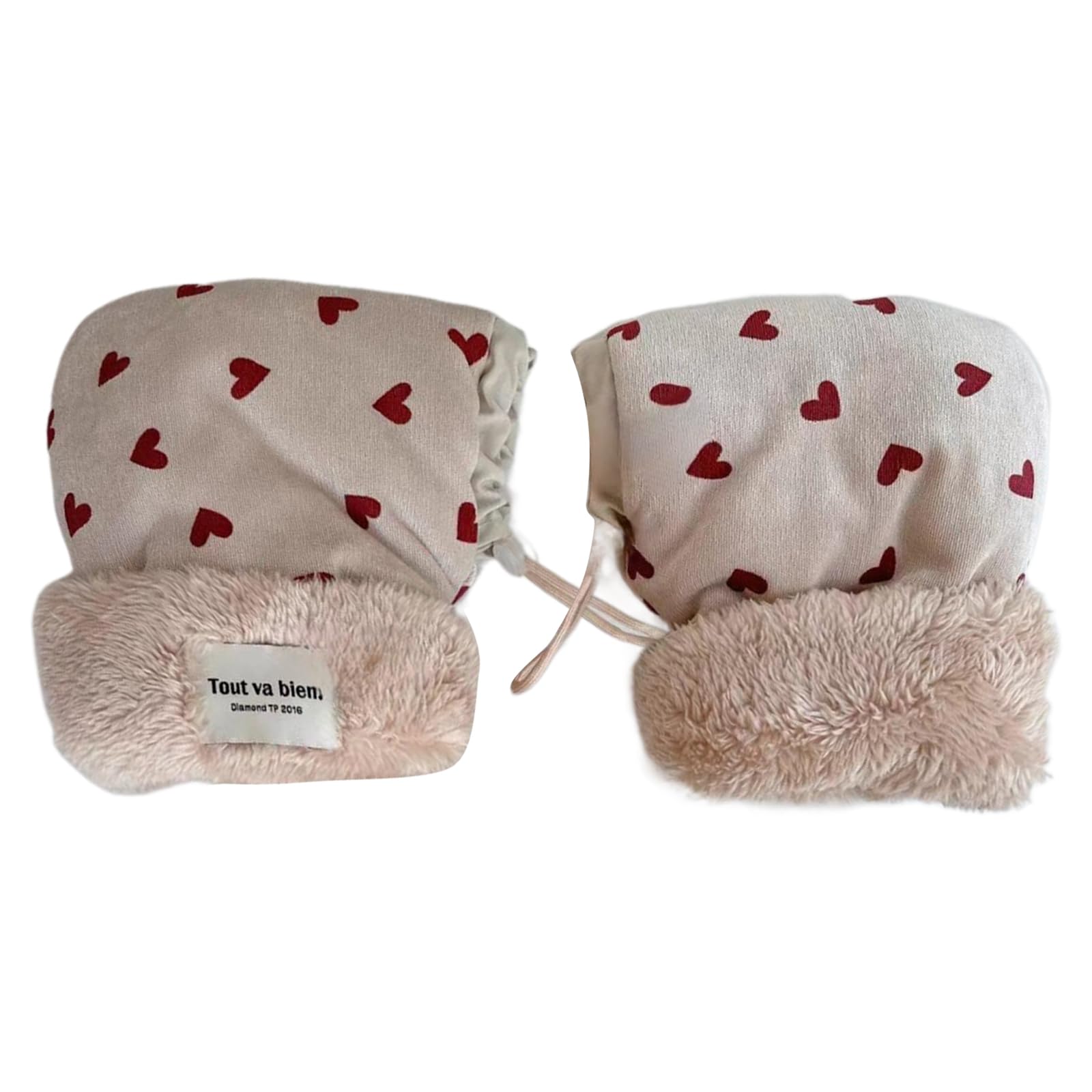 Gants d'hiver multi-usages épais et doux pour garçons et filles avec cadeau chaud Manchons de guidon pour enfants chauds et élégants Manchons de guidon multi-usages épais et confortables à